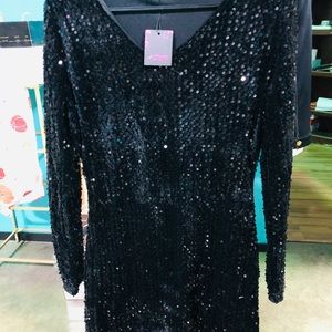 HAPPY NEW YEAR 🥂🎉 NWT: Sequin/velvet dress